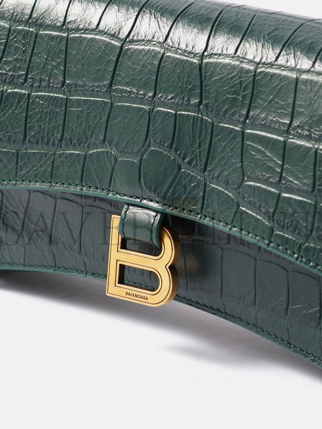 Ba*len*cia*ga green crush xs crocodile-effect leather cross-body bag matchesfashion us (21.5*11*5cm)