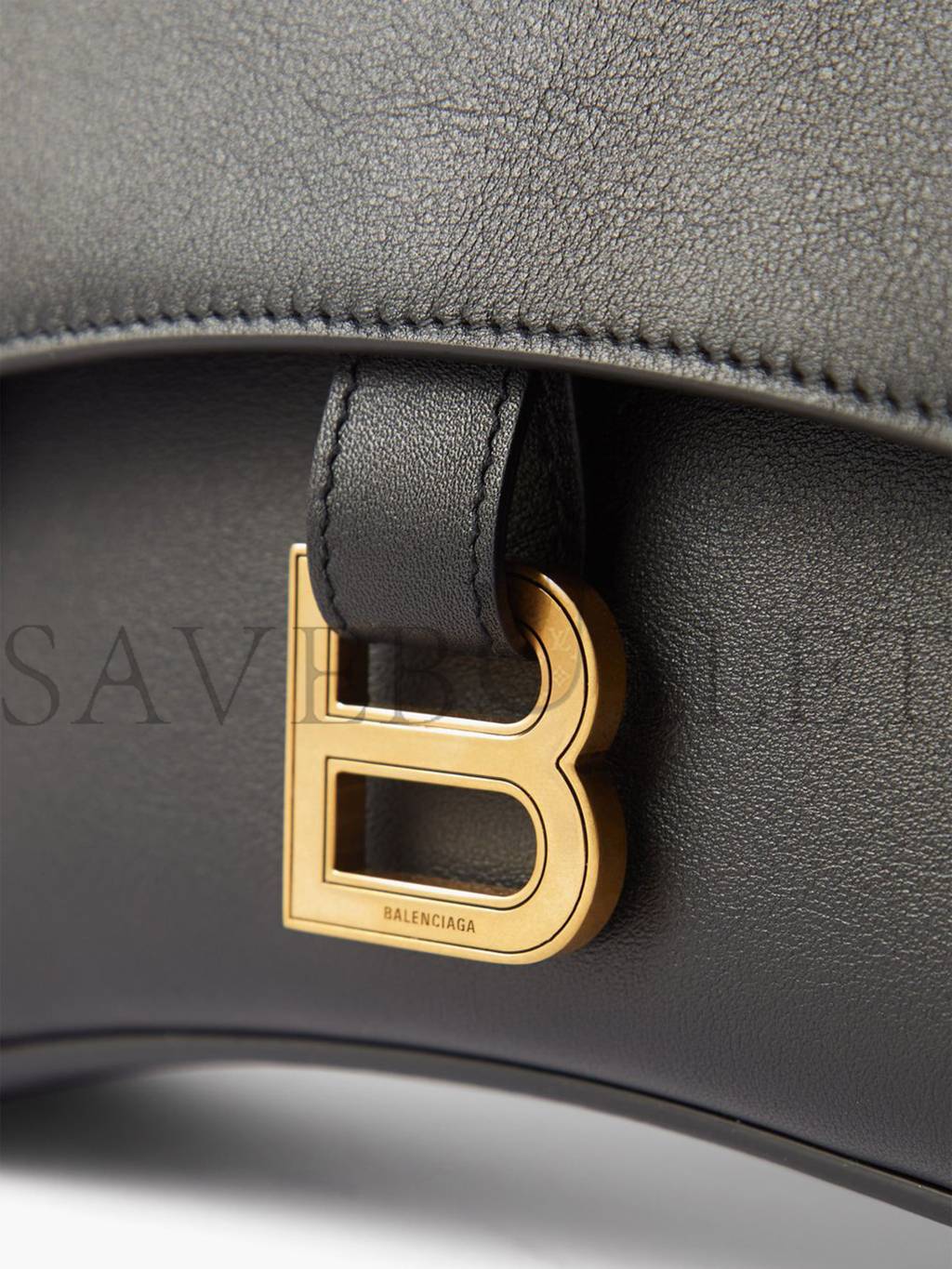 Ba*len*cia*ga black downtown xs leather shoulder bag matchesfashion us (26*14*6.5cm)