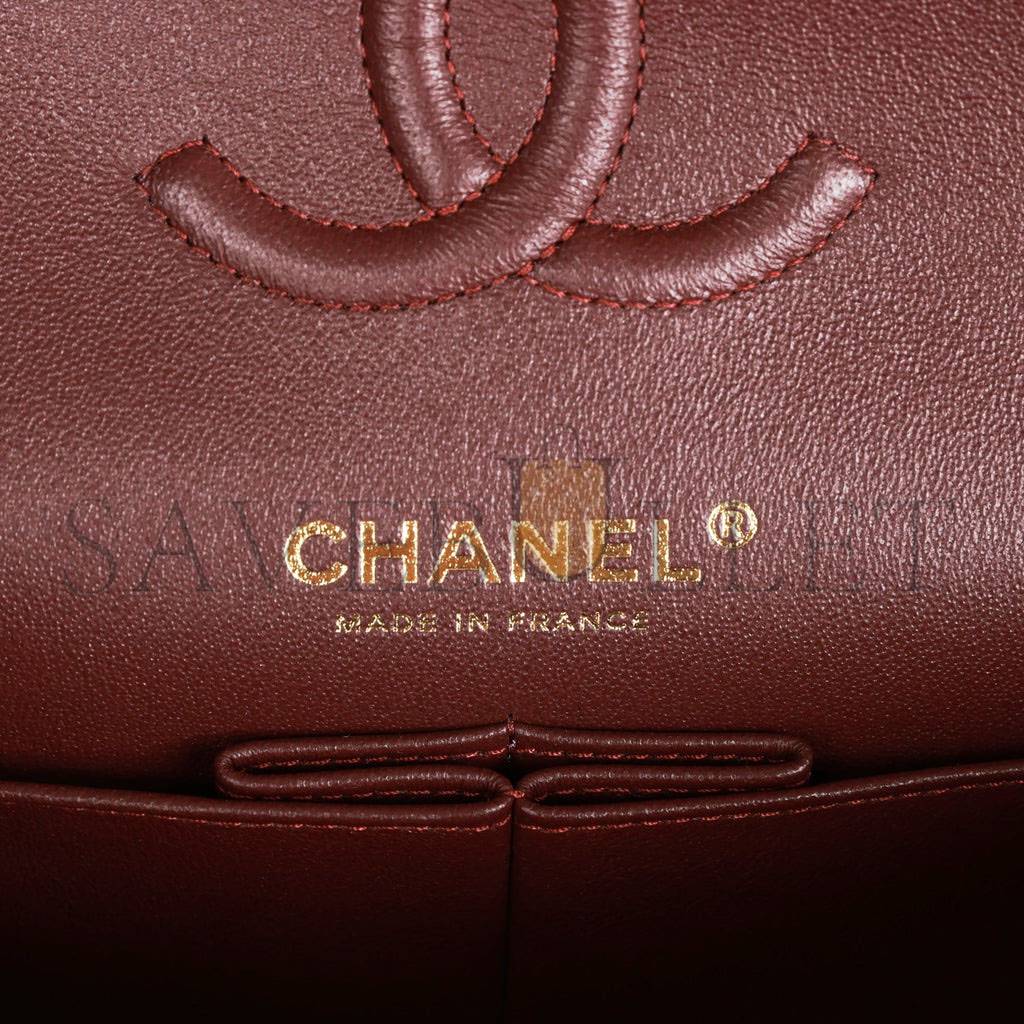 Ch*el small classic double flap black caviar gold hardware (23*13*6cm)