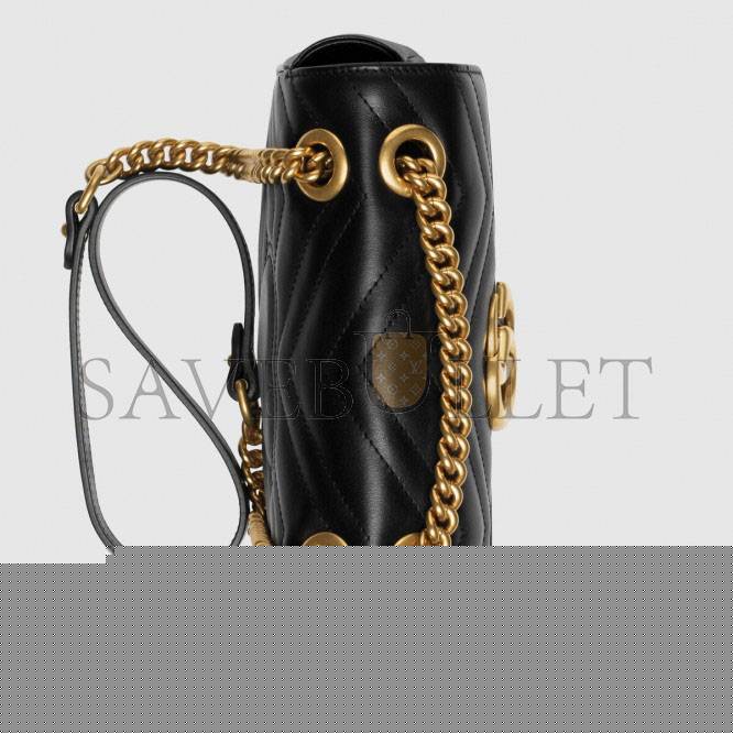 g*u*i gg marmont matelassÉ leather S*per mini bag 446744 (23*14*6cm)