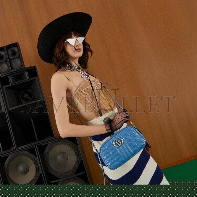 G*u*i gg marmont matelassÉ shoulder bag 447632 um8bf 4340 (24cm*13cm*7cm)