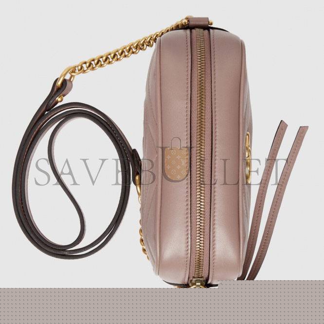 G*u*i gg marmont matelassÉ mini bag ‎448065 （18*12*6cm）