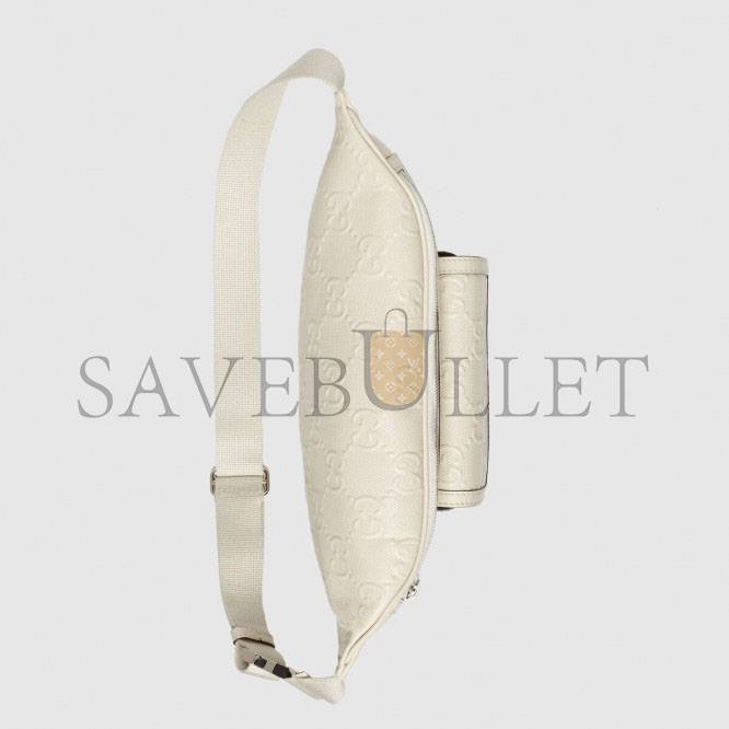 G*u*i gg embossed belt bag 645093 (28*18*8cm)