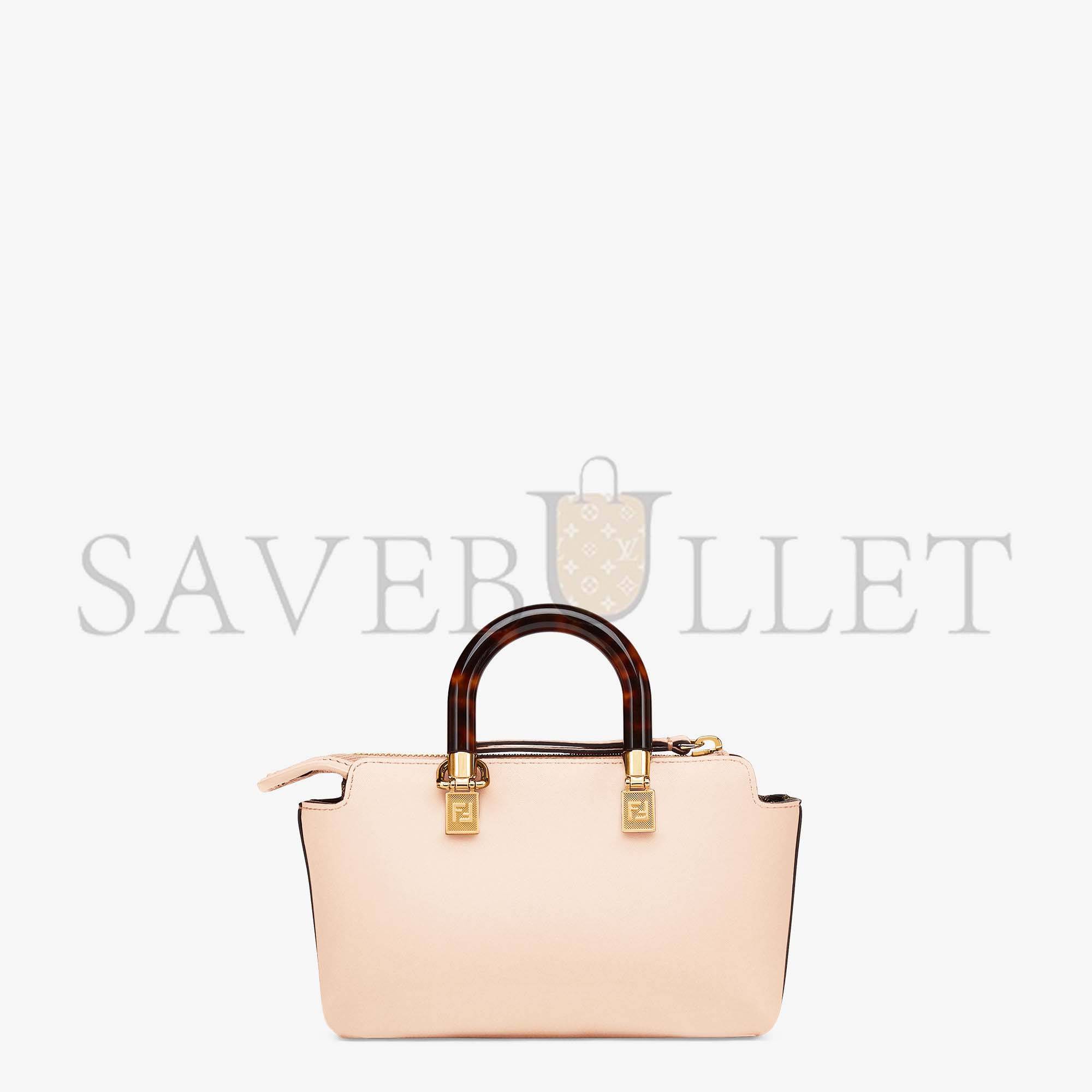 F**di by the way mini - small boston bag in light pink leather 8bs067abvlf14n1 (20.5*12*9cm)
