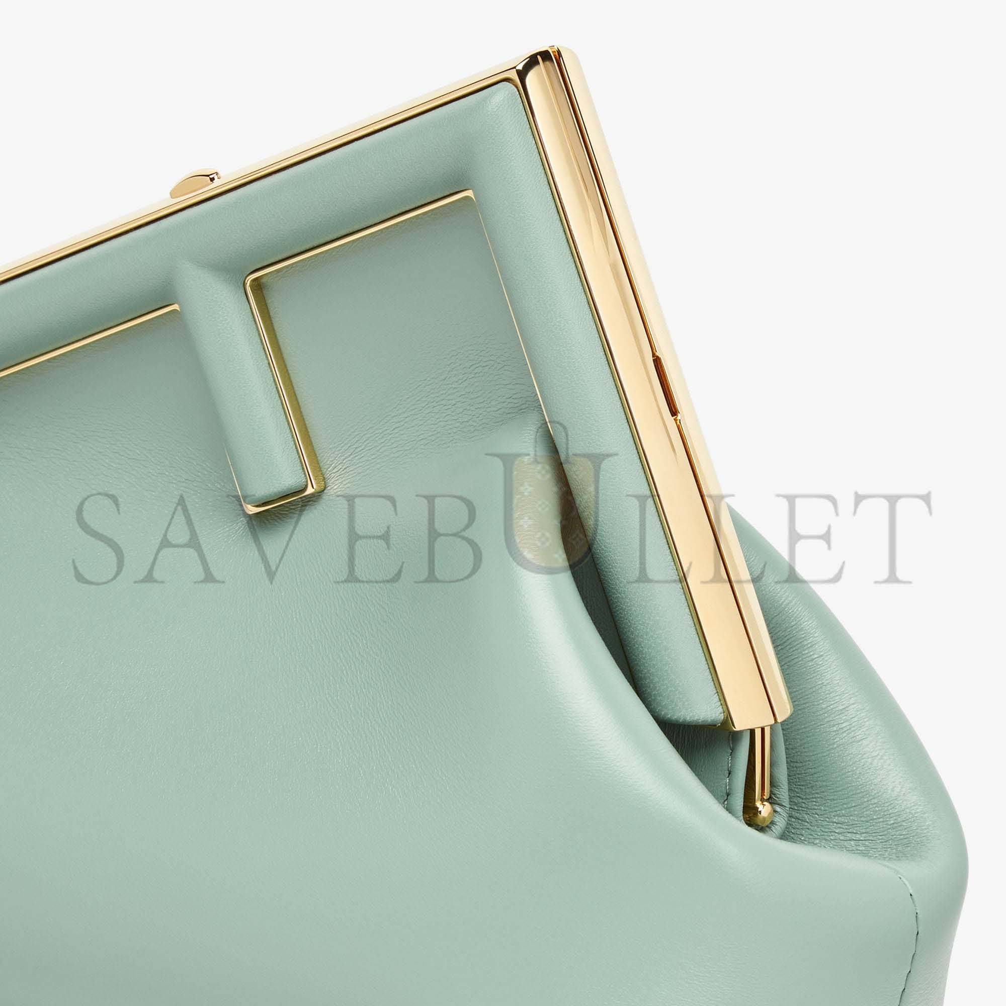 F**di first small - mint green leather bag 8bp129abvef03hw (26*18*9.5cm)