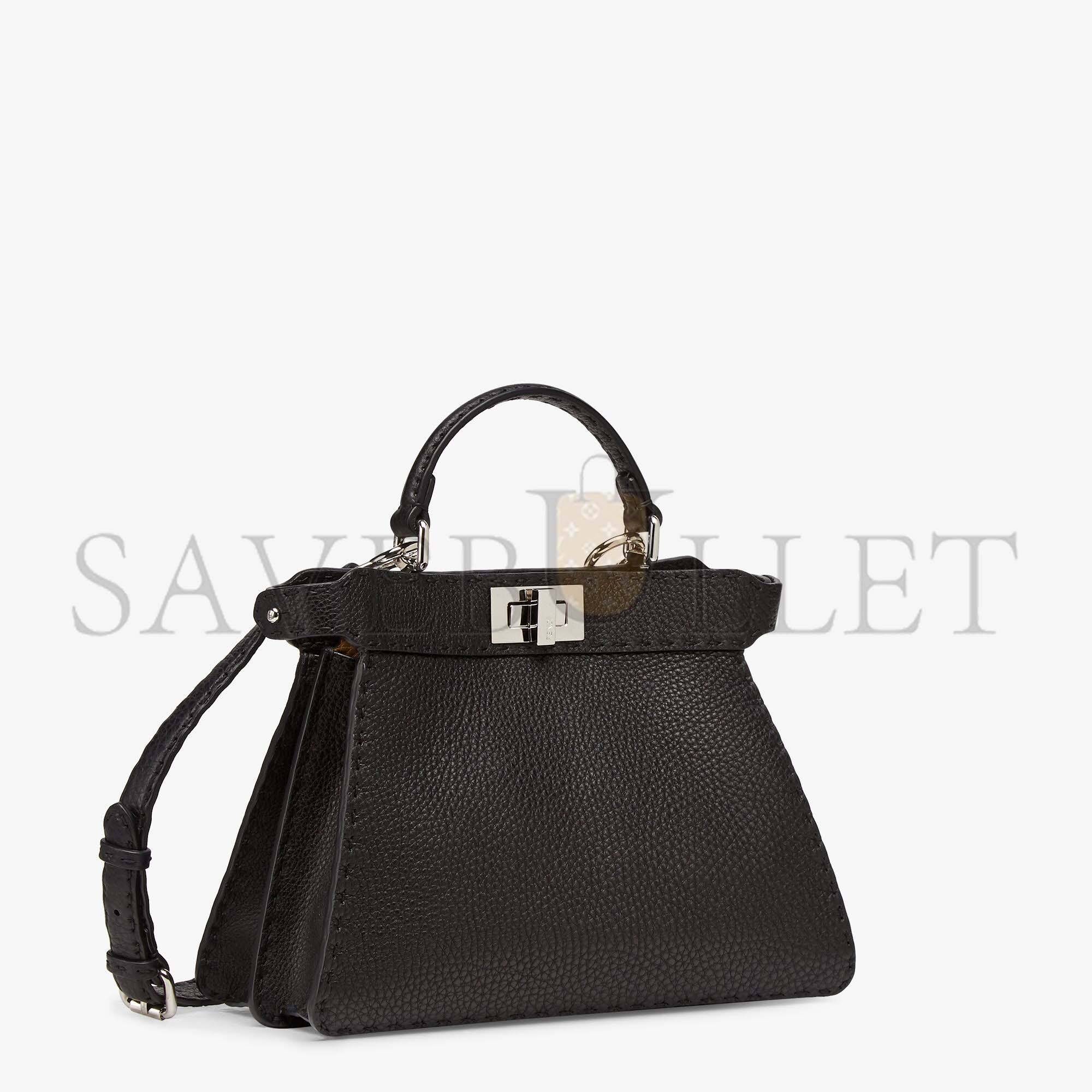 F**di peekaboo i seeu small - black selleria bag 8bn327adylf1eej (27*21*11cm)