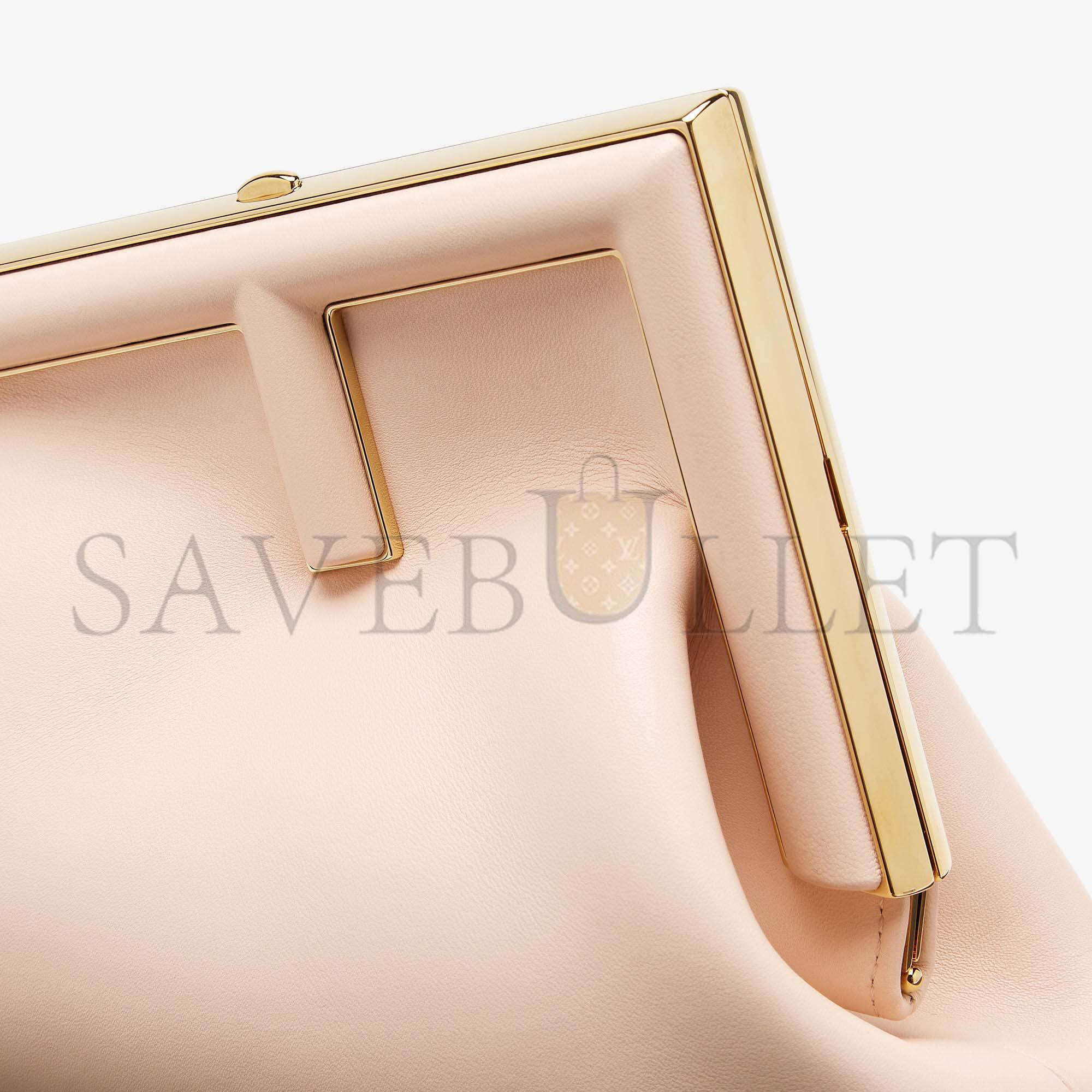 F**di first small - pale pink leather bag 8bp129abvef14n1 (26*18*9.5cm)