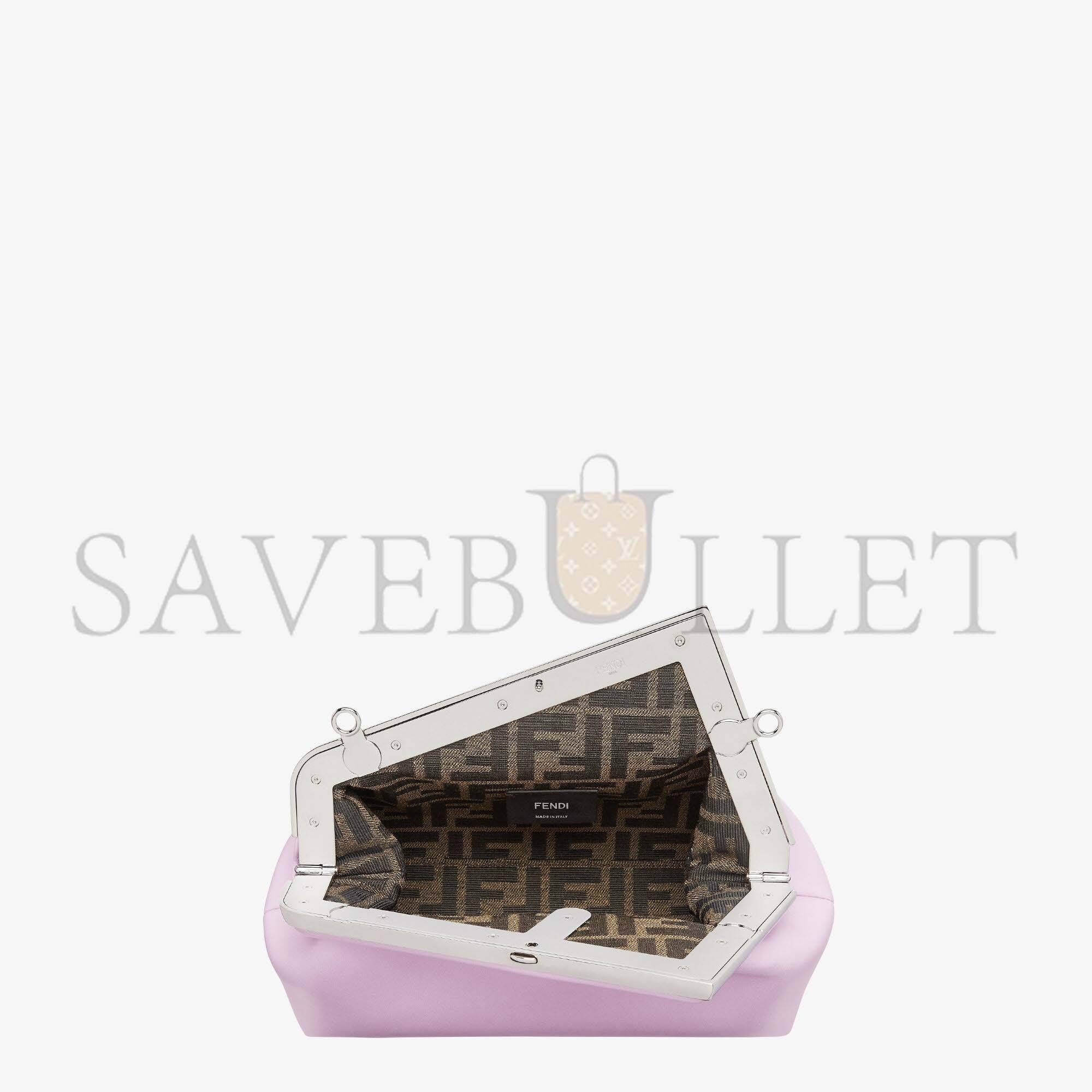 F**di first small - lilac leather bag 8bp129abvef1hos (26*18*9.5cm)