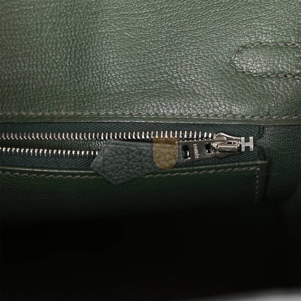 H**mes birkin 25 vert fonce togo gold hardware handmade (25cm)