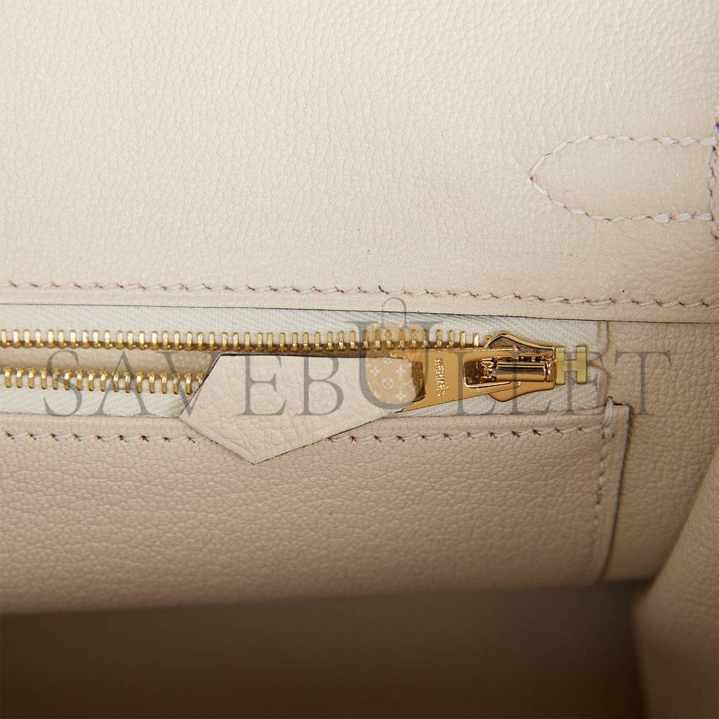 H**mes special order (hss) birkin 25 bleu nuit and craie togo gold hardware handmade (25cm)