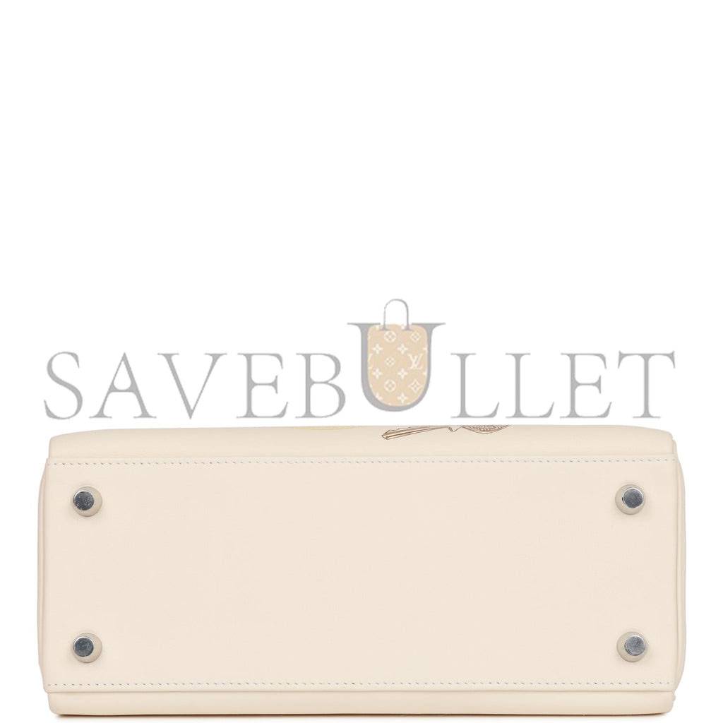 H**mes kelly retourne 25 in & out nata swift palladium hardware handmade(25*17*7cm)