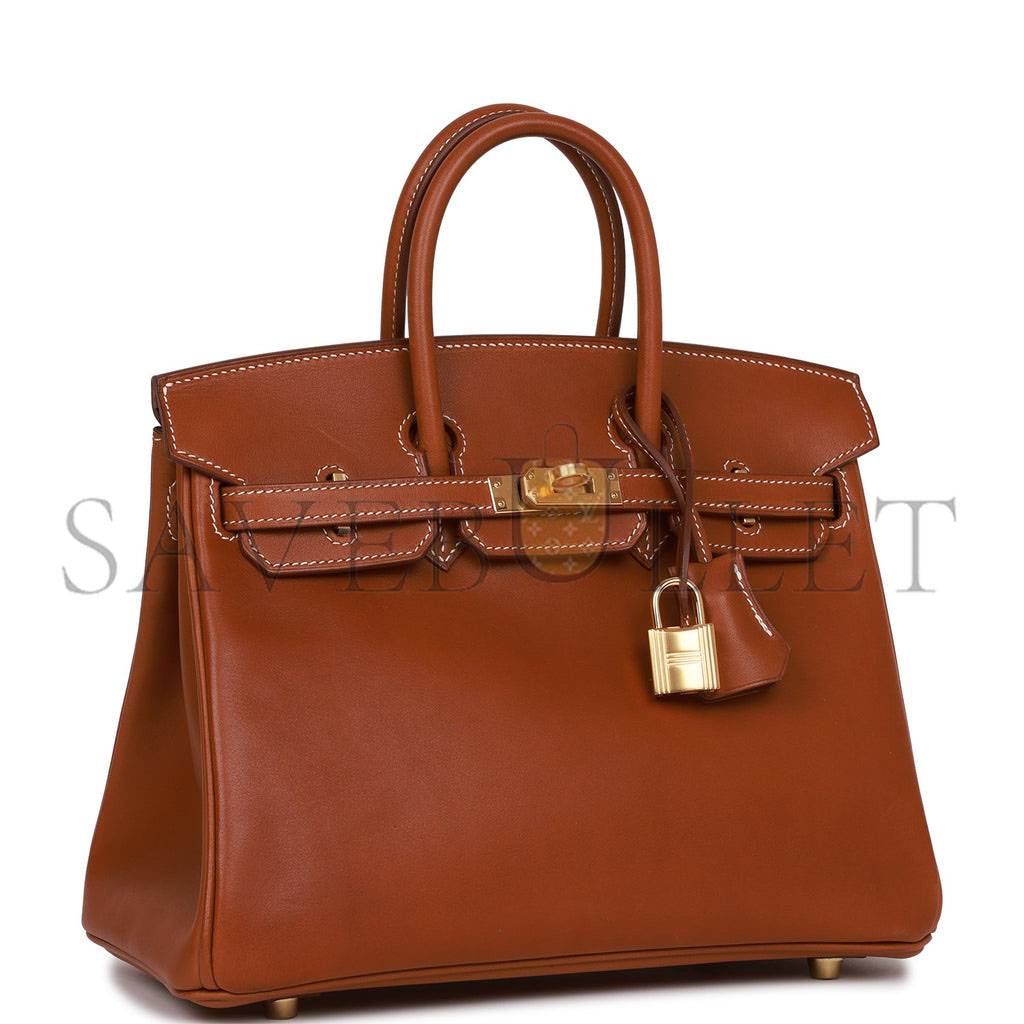 H**mes birkin 25 fauve barenia gold hardware handmade (25cm)