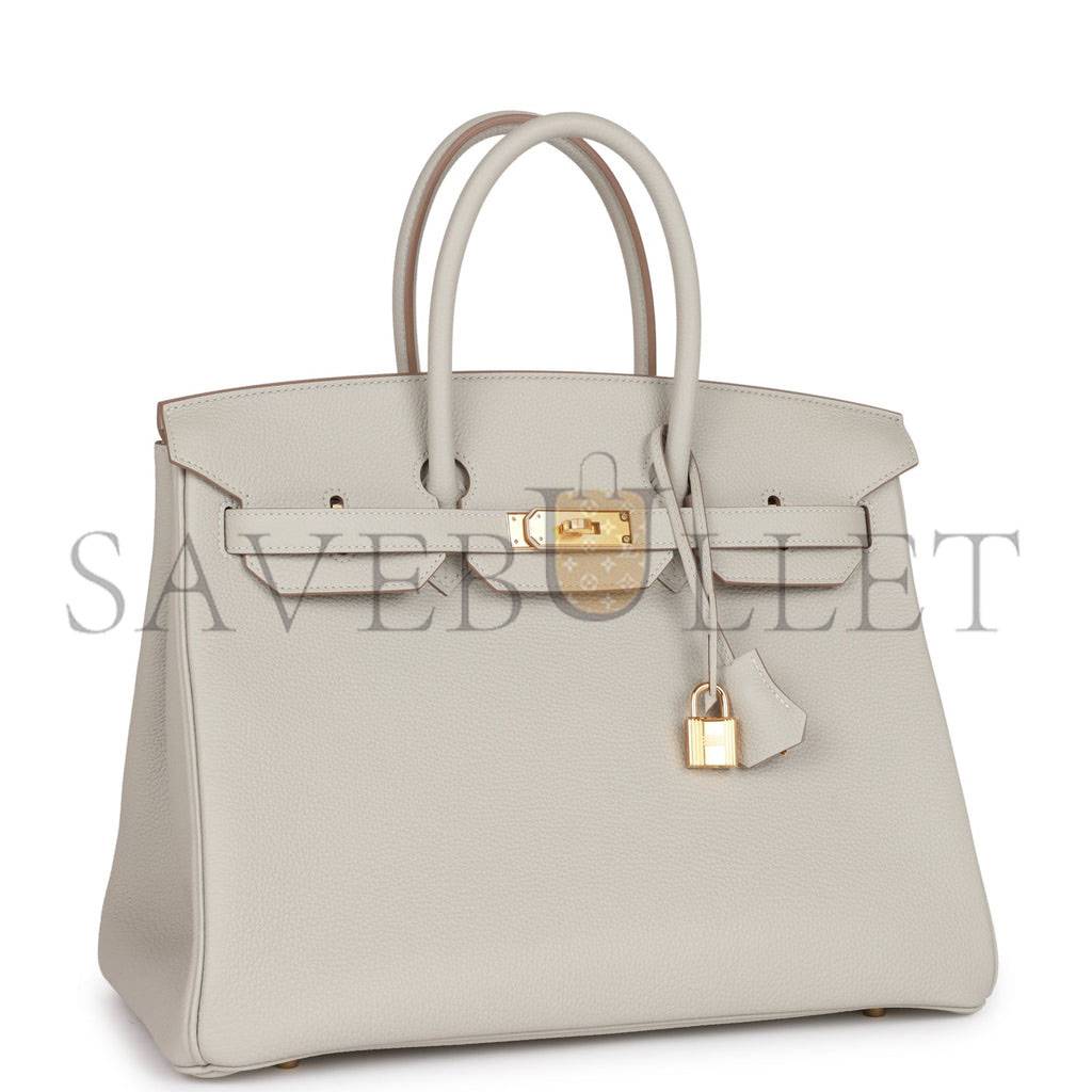 H**mes birkin 35 gris perle togo gold hardware 39891068813406 (35cm)