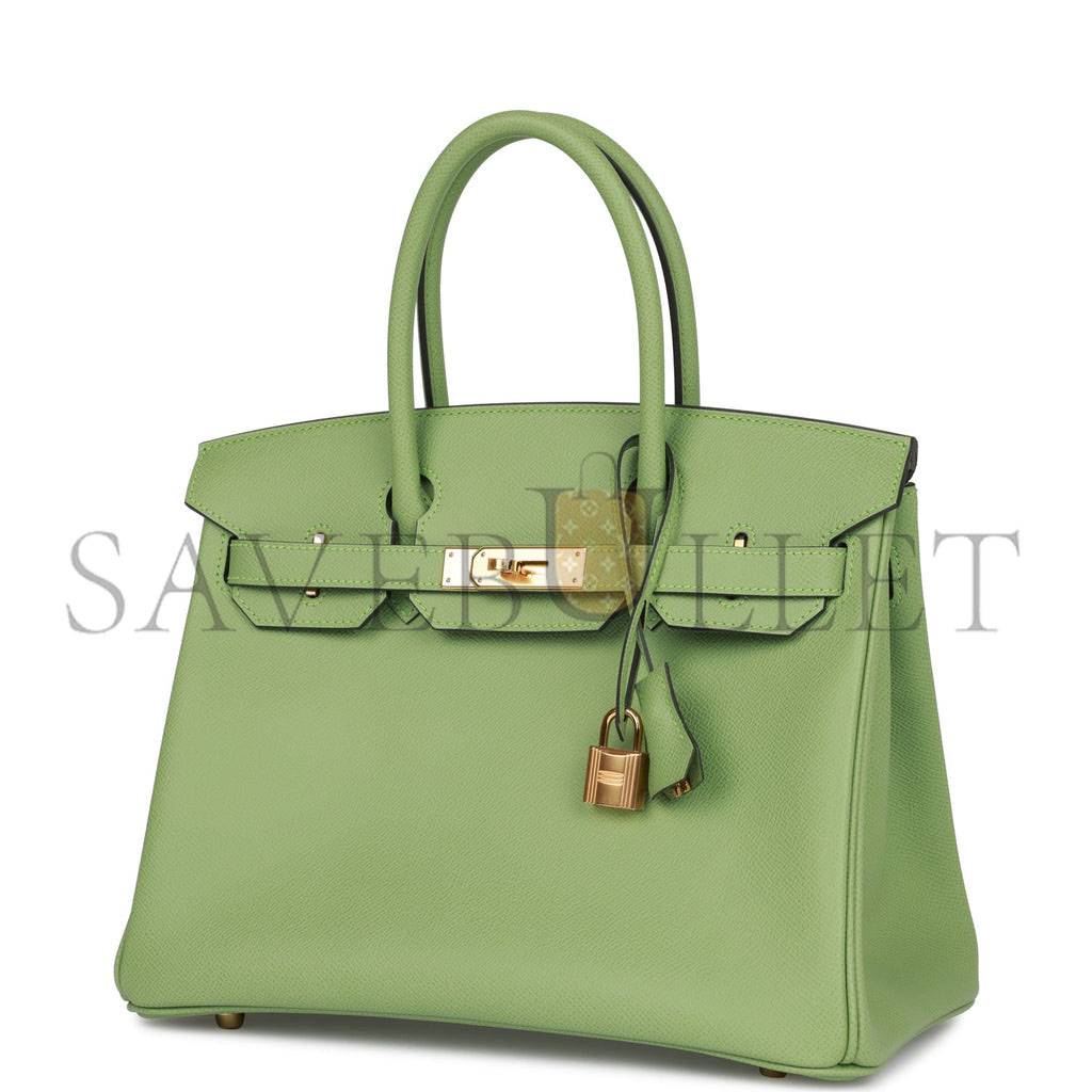 H**mes birkin 30 vert criquet epsom gold hardware (30cm)