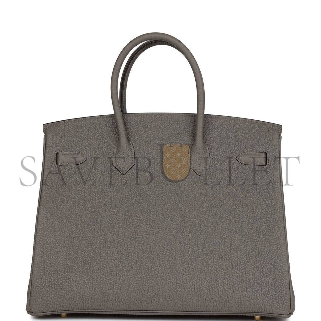 H**mes birkin 35 gris meyer togo gold hardware 39880414560350 (35cm)