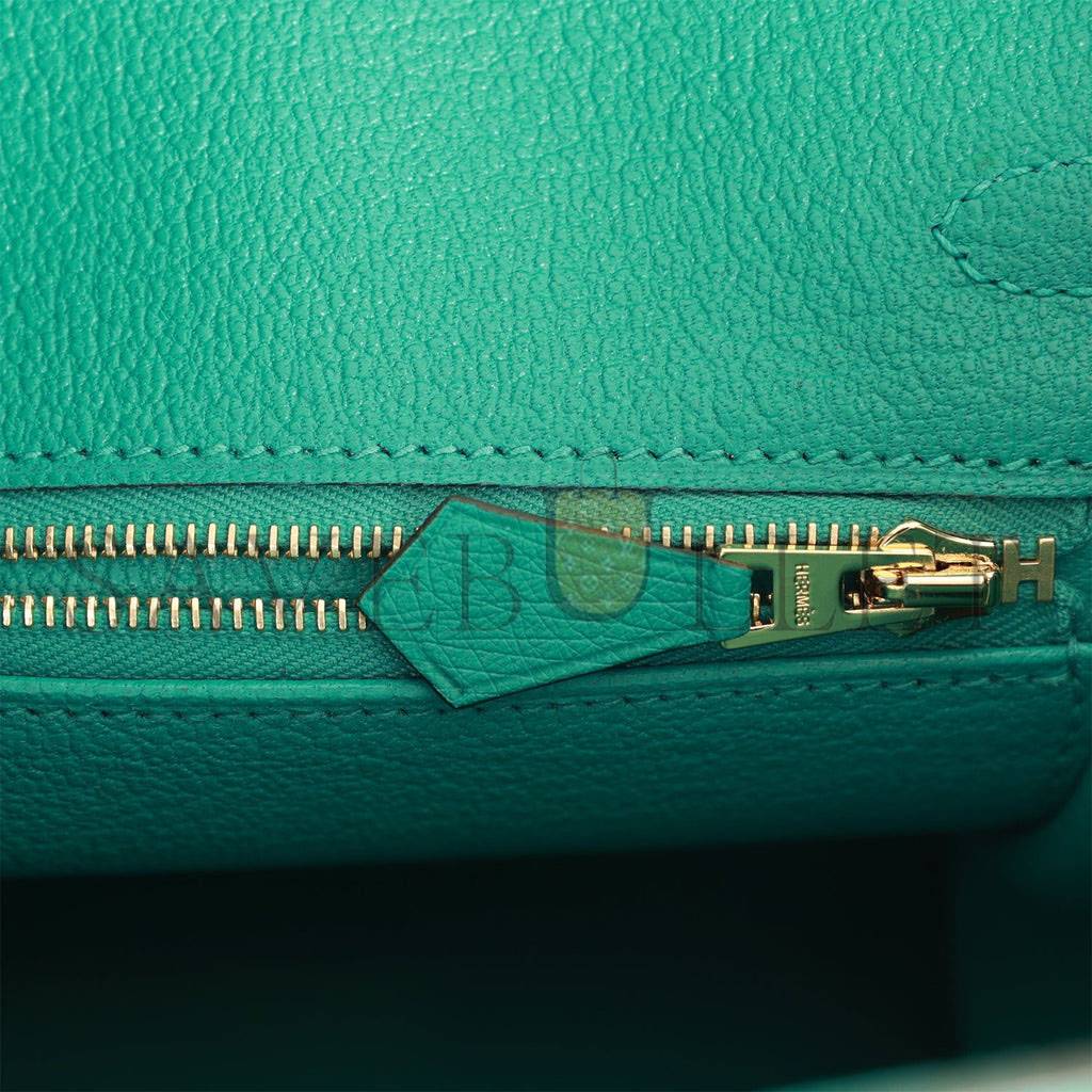 H**mes birkin 25 vert verone ostrich gold hardware handmade (25cm)