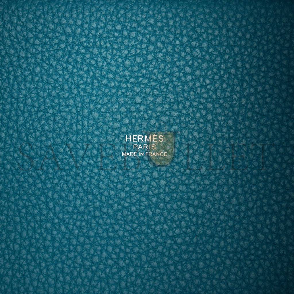 H**mes picotin lock 18 casaque vert cypress and vert bosphore palladium hardware(18*13*18cm)