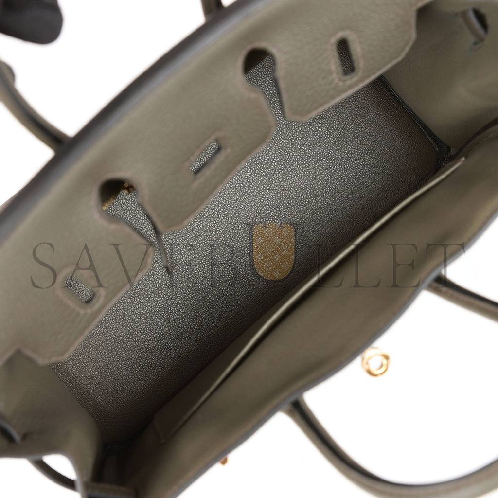 H**mes master birkin 25 vert de gris togo gold hardware handmade (25cm)