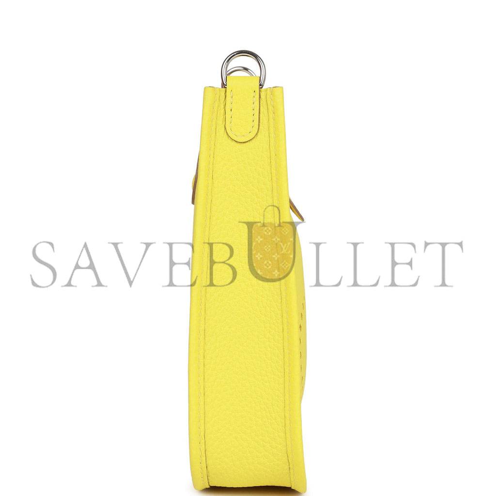 H**mes evelyne tpm lime clemence palladium hardware (17cm)