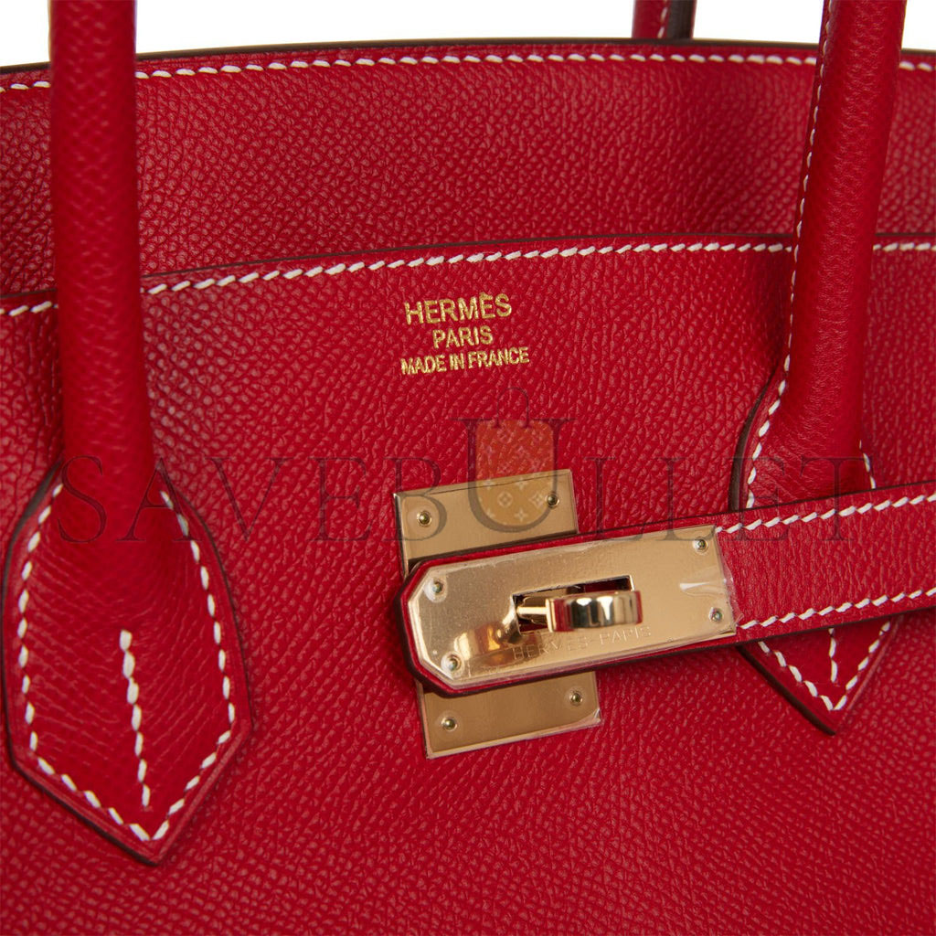 H**mes birkin 35 rouge casaque candy epsom permabrass hardware (35cm)