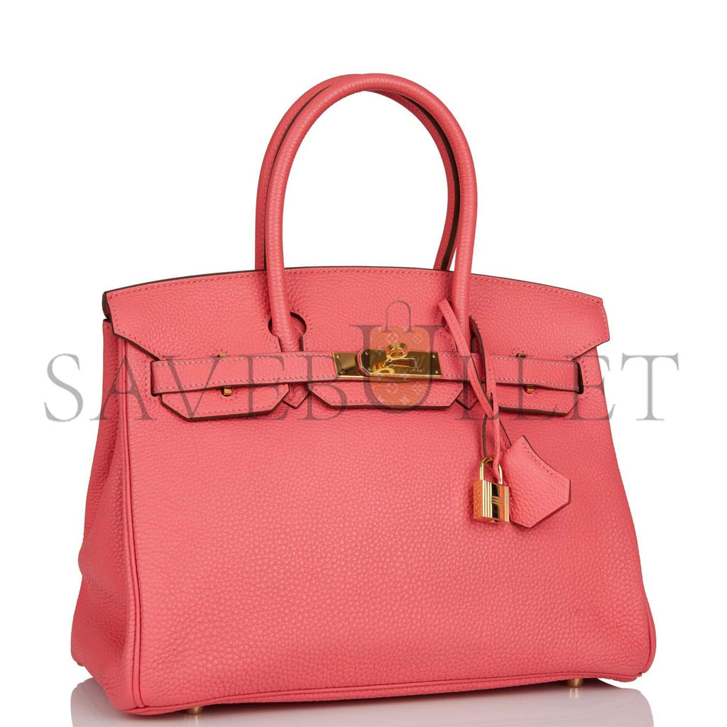 H**mes birkin 30 rose lipstick togo gold hardware (30cm)