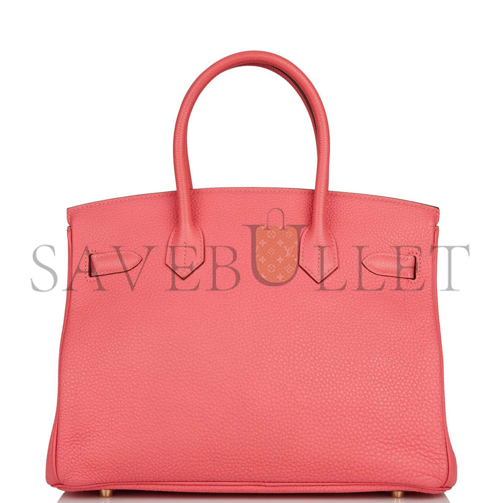 H**mes birkin 30 rose lipstick togo gold hardware (30cm)