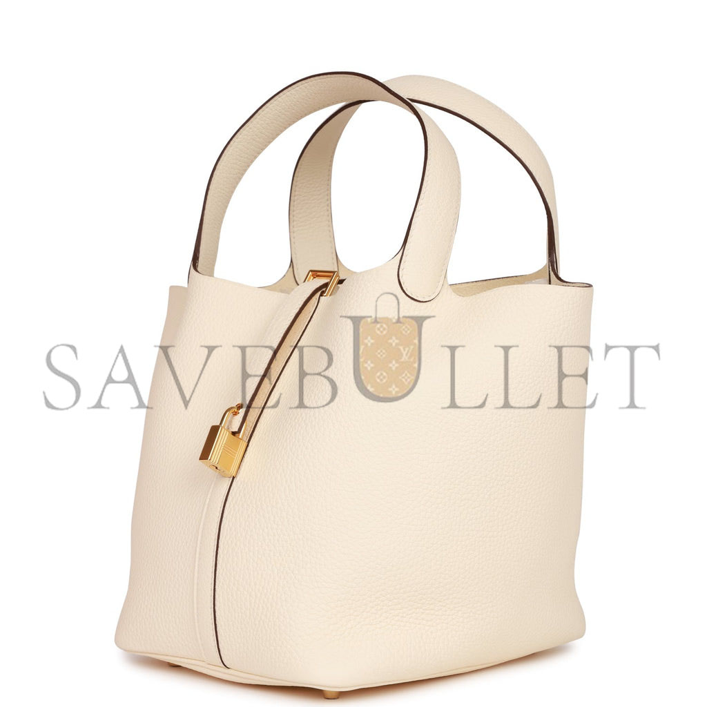 H**mes picotin lock 22 nata clemence gold hardware (22*21*18cm)