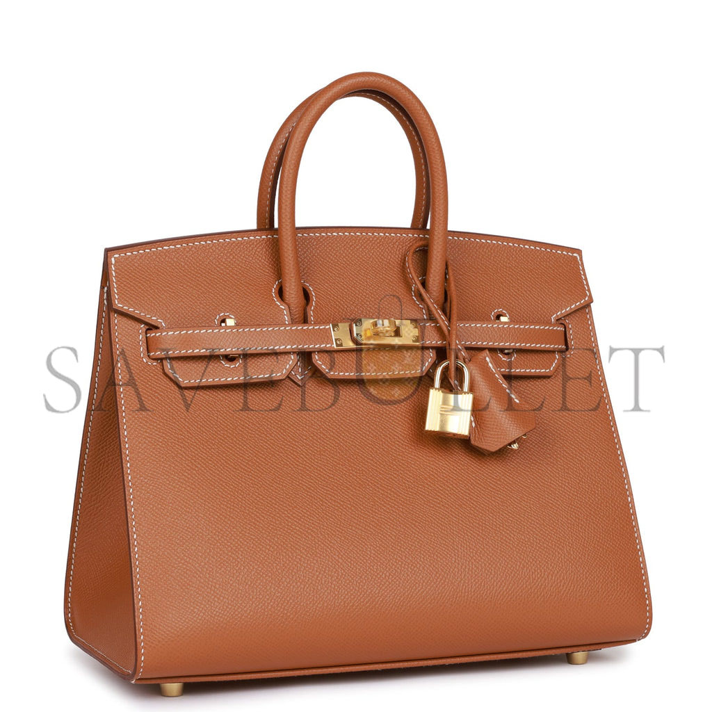 H**mes birkin sellier 25 gold epsom gold hardware handmade (25cm)