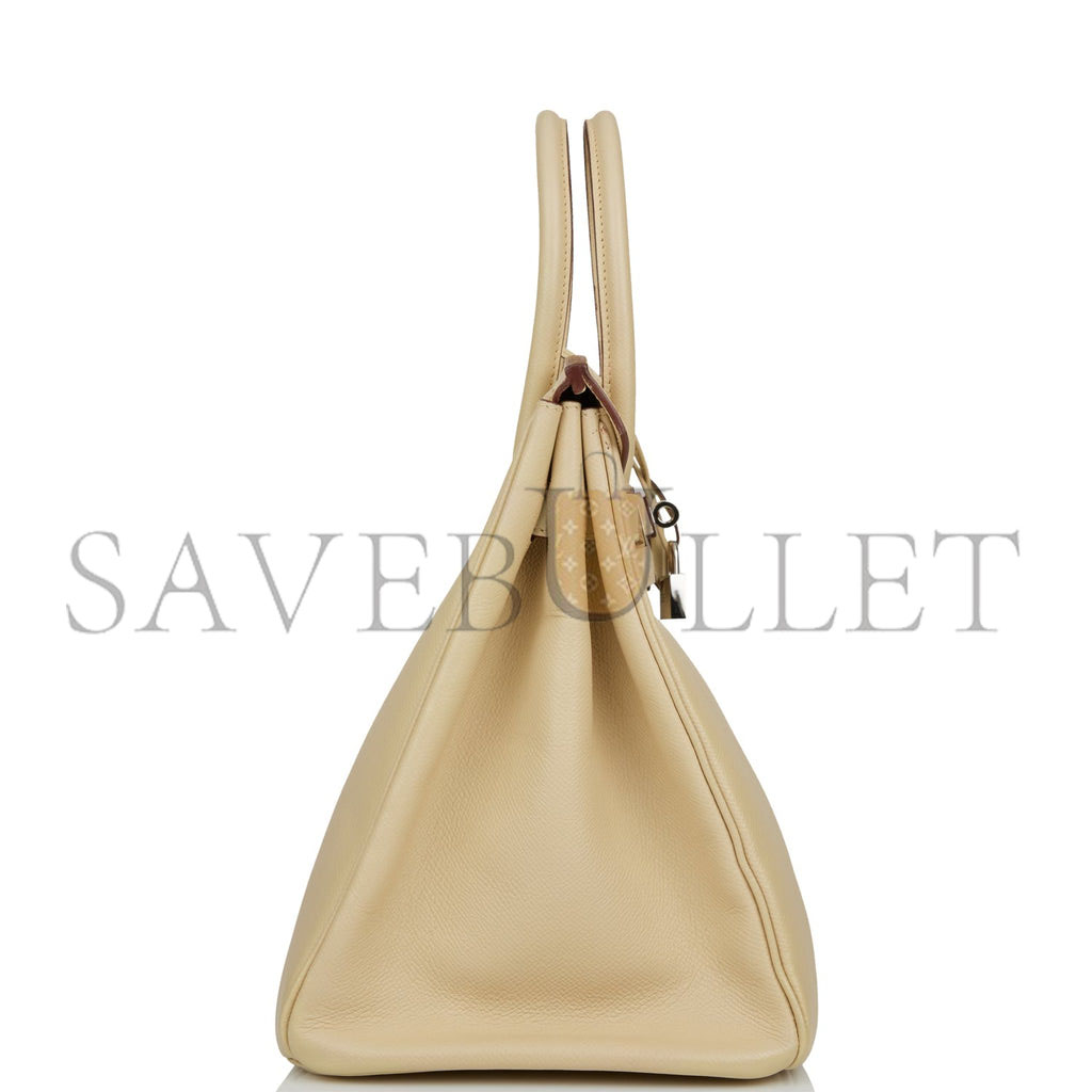 H**mes birkin 35 parchemin epsom palladium hardware (35cm)