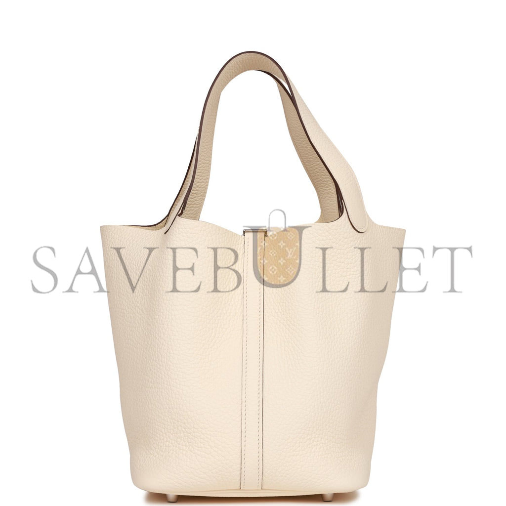 H**mes picotin lock 22 nata clemence palladium hardware (22*21*18cm)