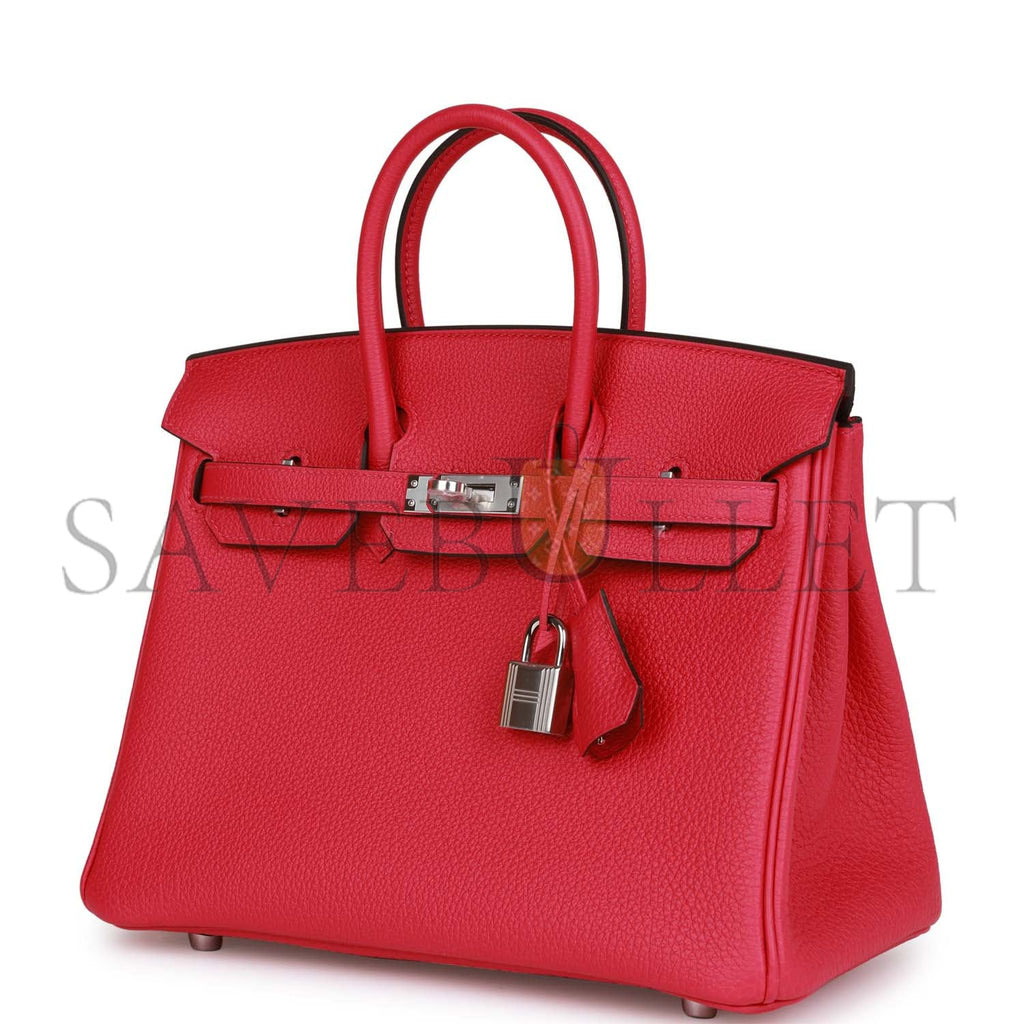 H**mes birkin 25 rose mexico togo palladium hardware (25cm)