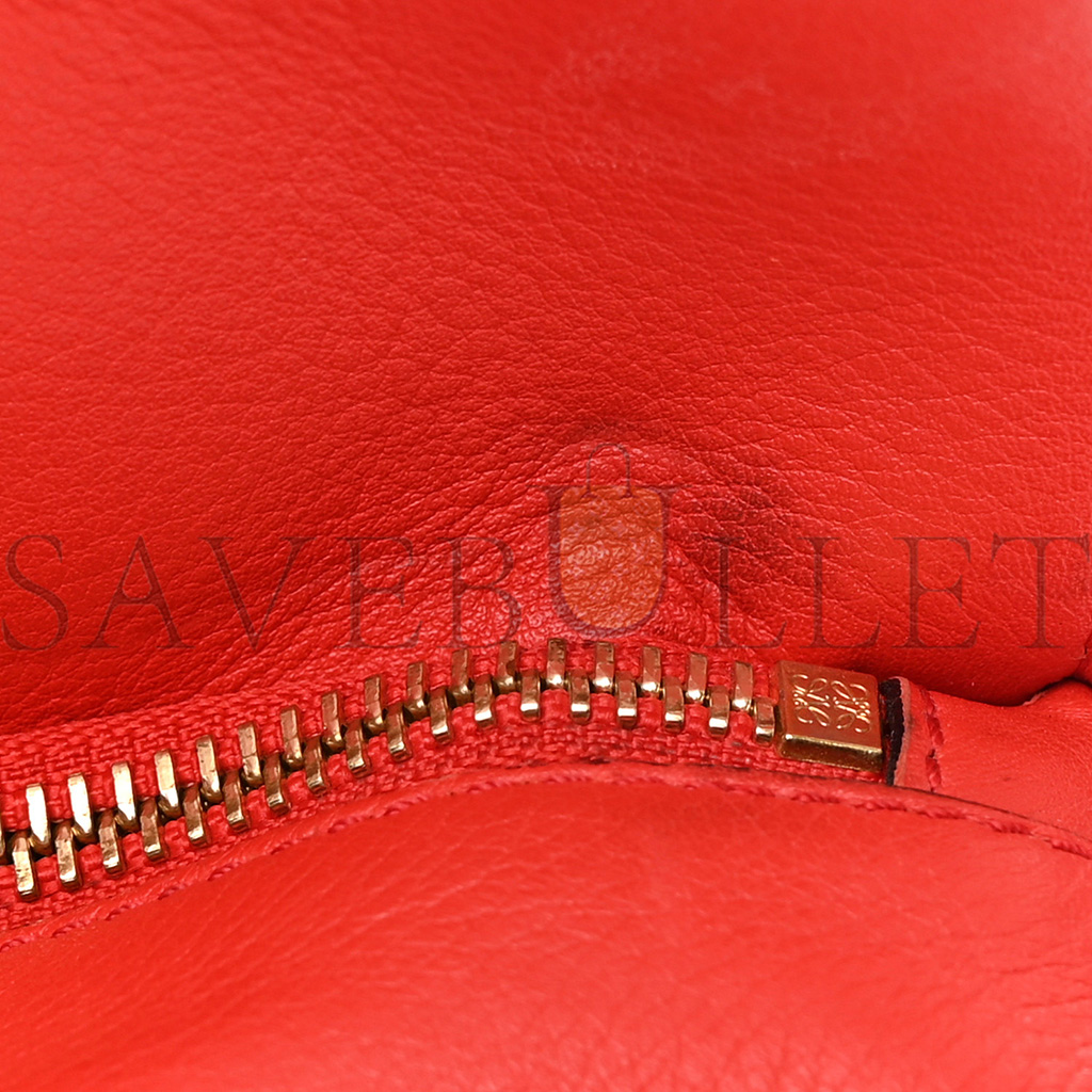 l*ew* calfskin small puzzle bag scarlet (24*16.5*10.5cm)