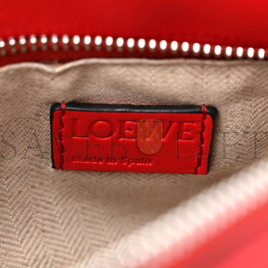 l*ew* calfskin small puzzle bag scarlet (24*16.5*10.5cm)