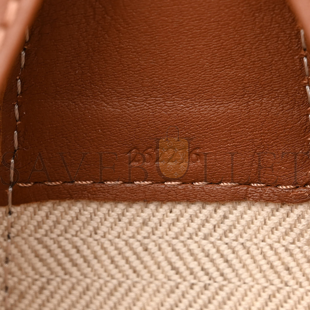 l*ew* jacquard anagram calfskin small luna bag tan pecan (23*18*6cm)