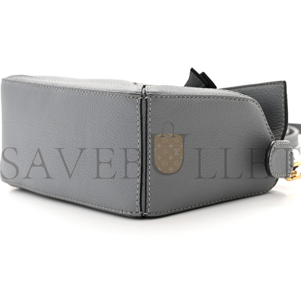 l*ew* calfskin mini puzzle bag asphalt grey (18*12.5*8cm)