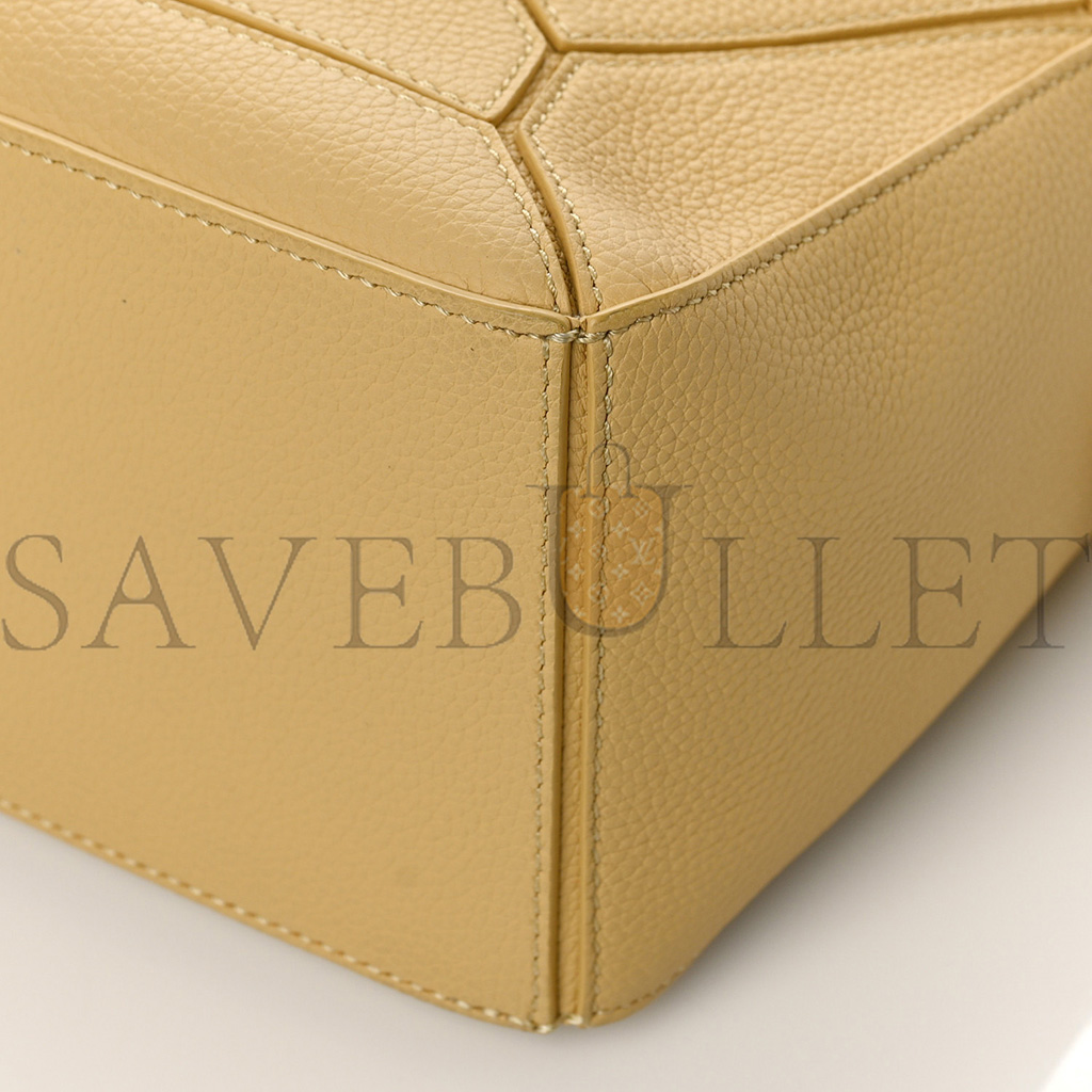 l*ew* calfskin small puzzle bag dark butter (24*16.5*10.5cm)