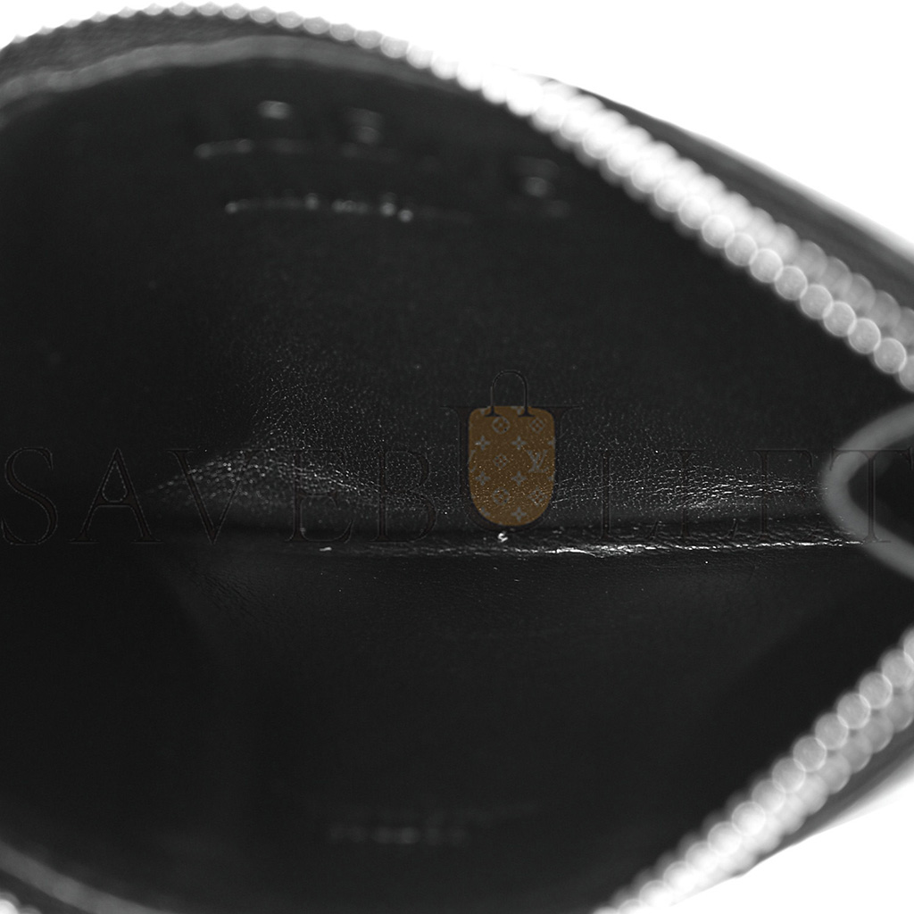 l*ew* soft grained calfskin coin card holder black (12*7cm)