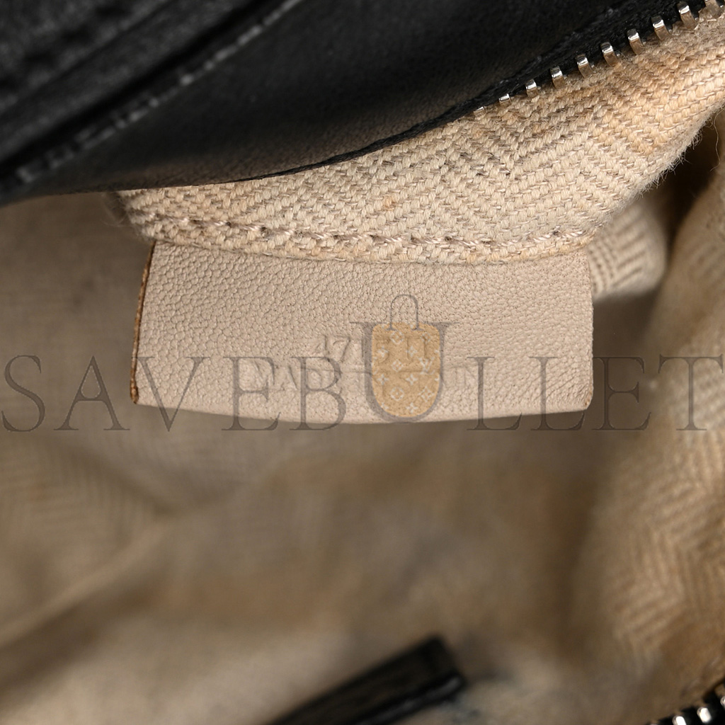 l*ew* calfskin small puzzle bag black (24*16.5*10.5cm)