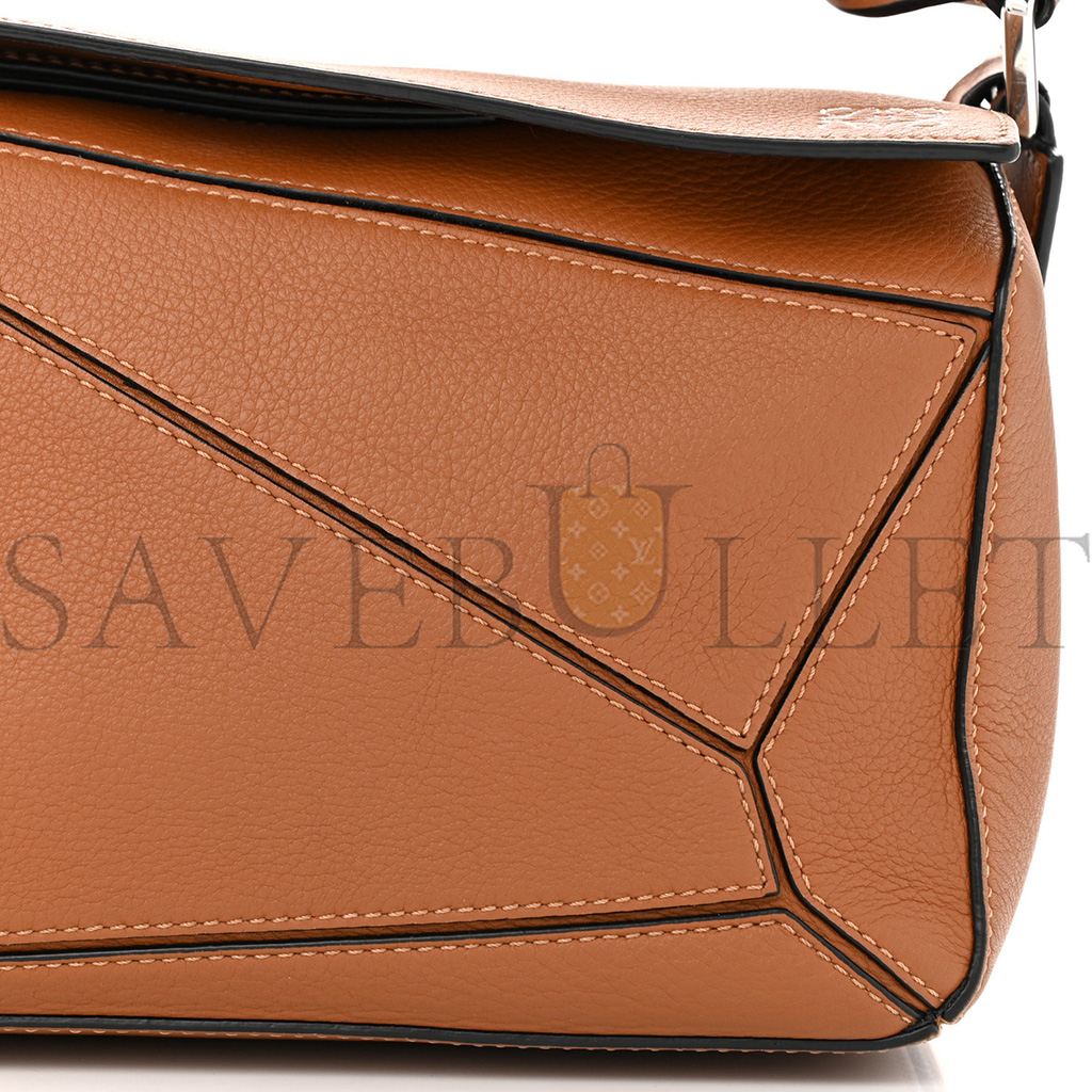 l*ew* calfskin small puzzle bag tan (24*16.5*10.5cm)