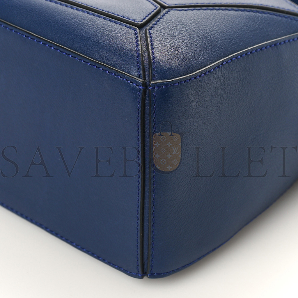 l*ew* calfskin small puzzle bag marine (24*16.5*10.5cm)