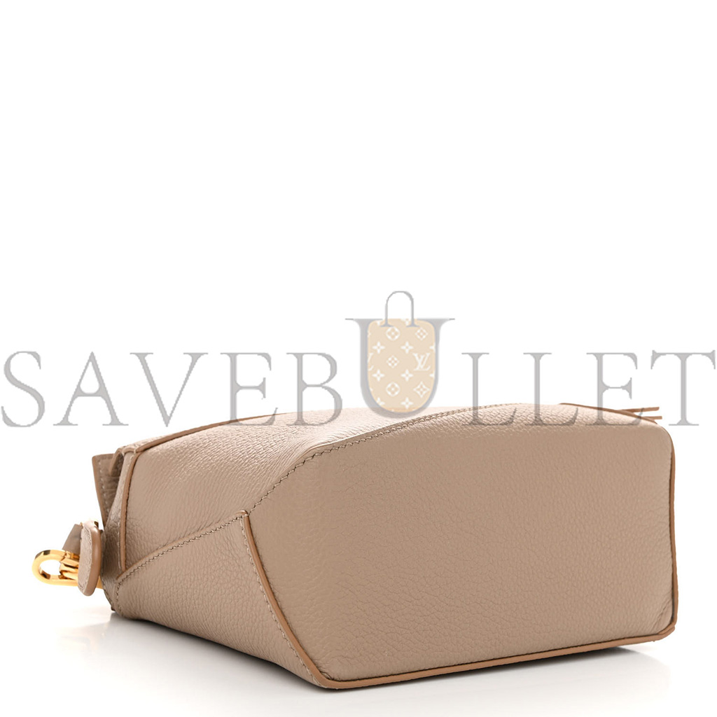 l*ew* calfskin mini puzzle edge bag sand (18*12.5*8cm)
