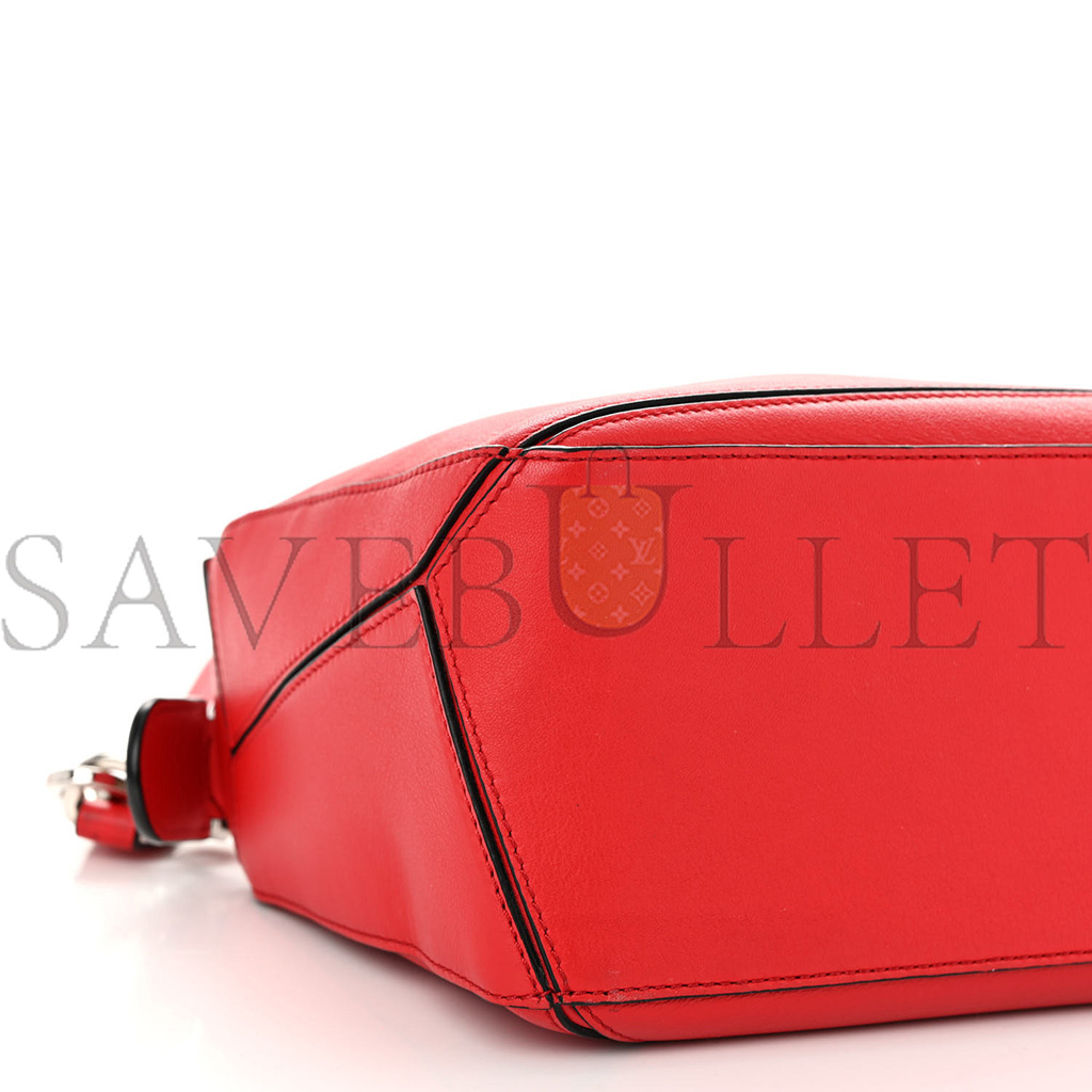 l*ew* calfskin small puzzle bag scarlet (24*16.5*10.5cm)