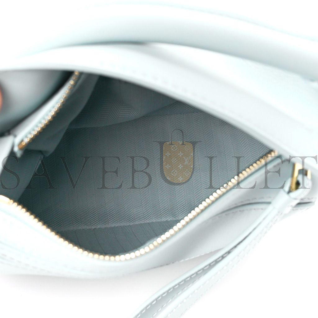 l*ew* calfskin small puzzle bag aqua (18*12.5*8cm)