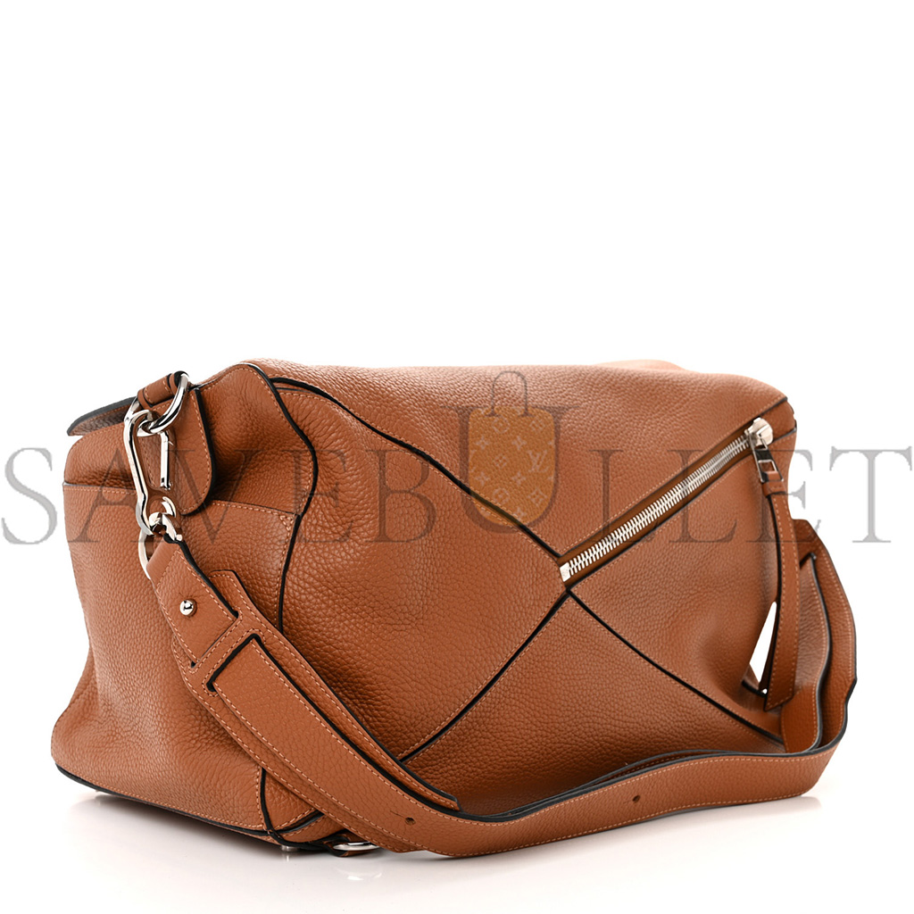 l*ew* calfskin large puzzle bag tan (36.5*23*19cm)