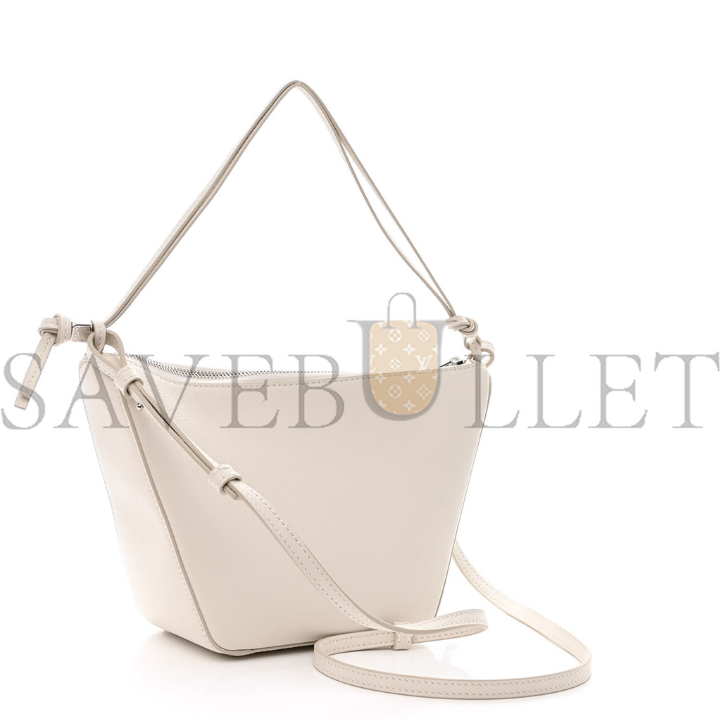 l*ew* calfskin mini hammock hobo soft white (17*17*10cm)