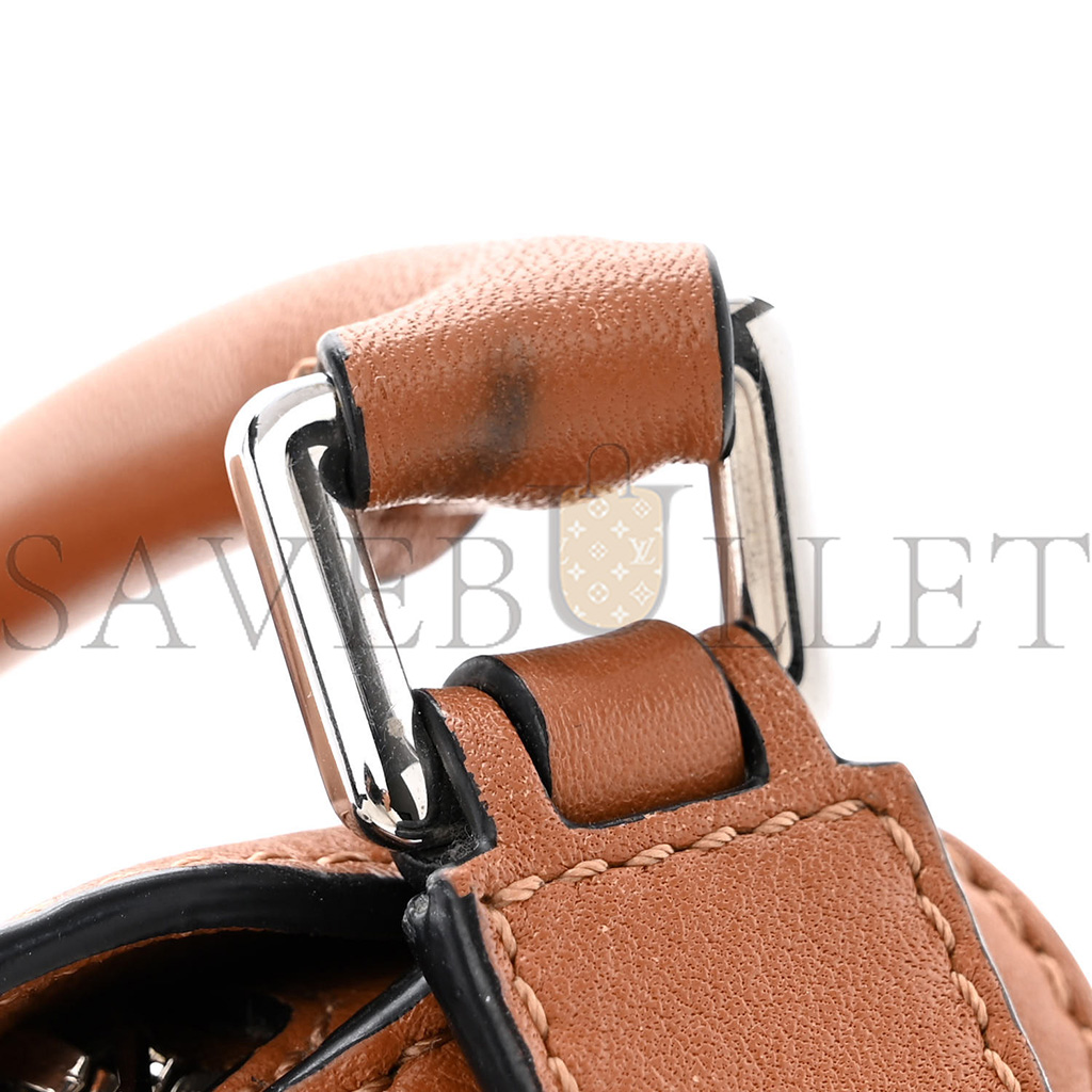 l*ew* calfskin mini puzzle bag tan (18*12.5*8cm)