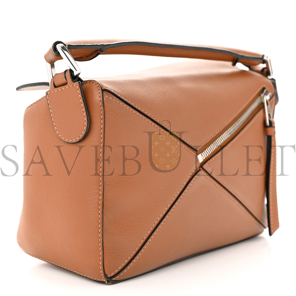 l*ew* calfskin small puzzle bag tan (24*16.5*10.5cm)