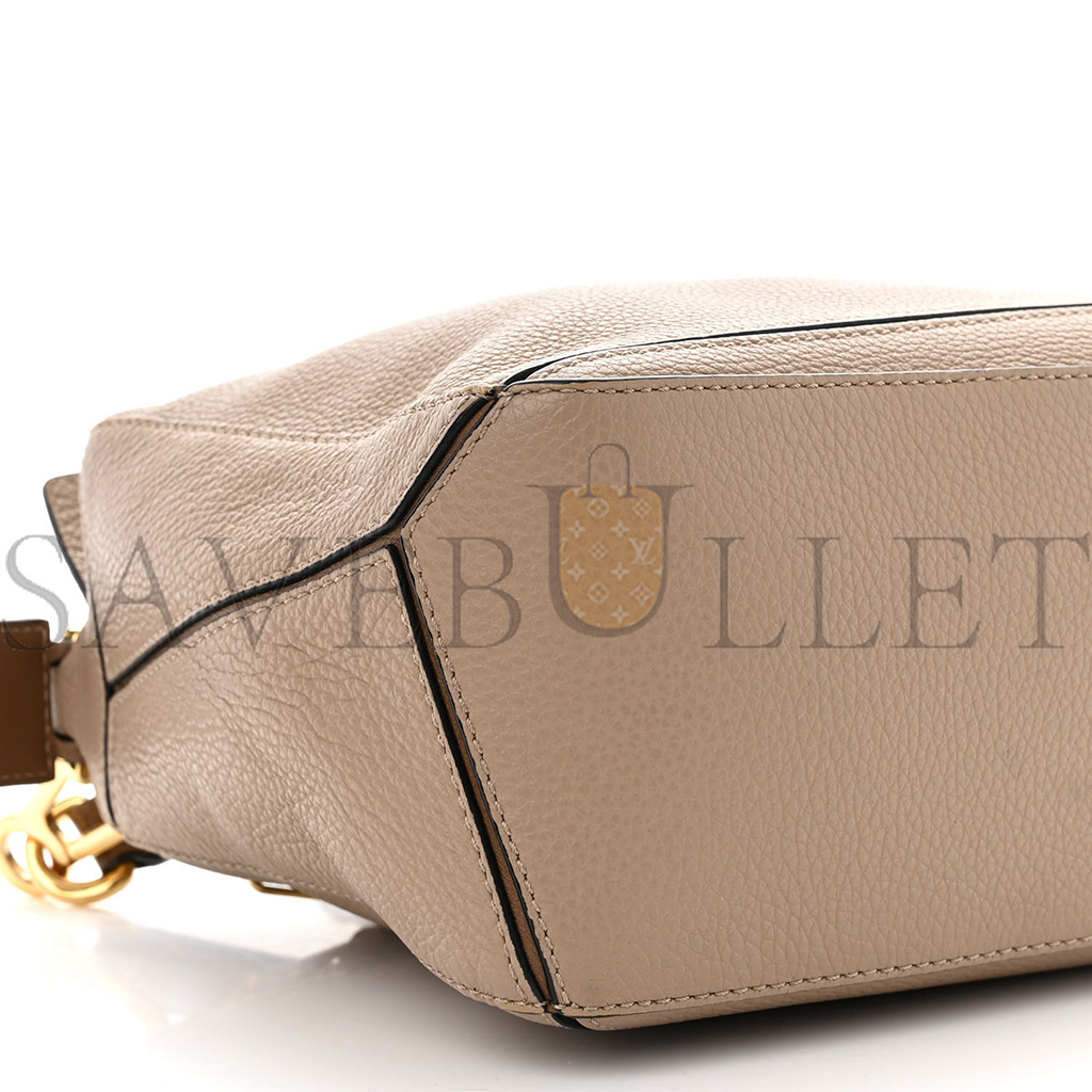 l*ew* grained calfskin small puzzle bag sand mink (24*16.5*10.5cm)