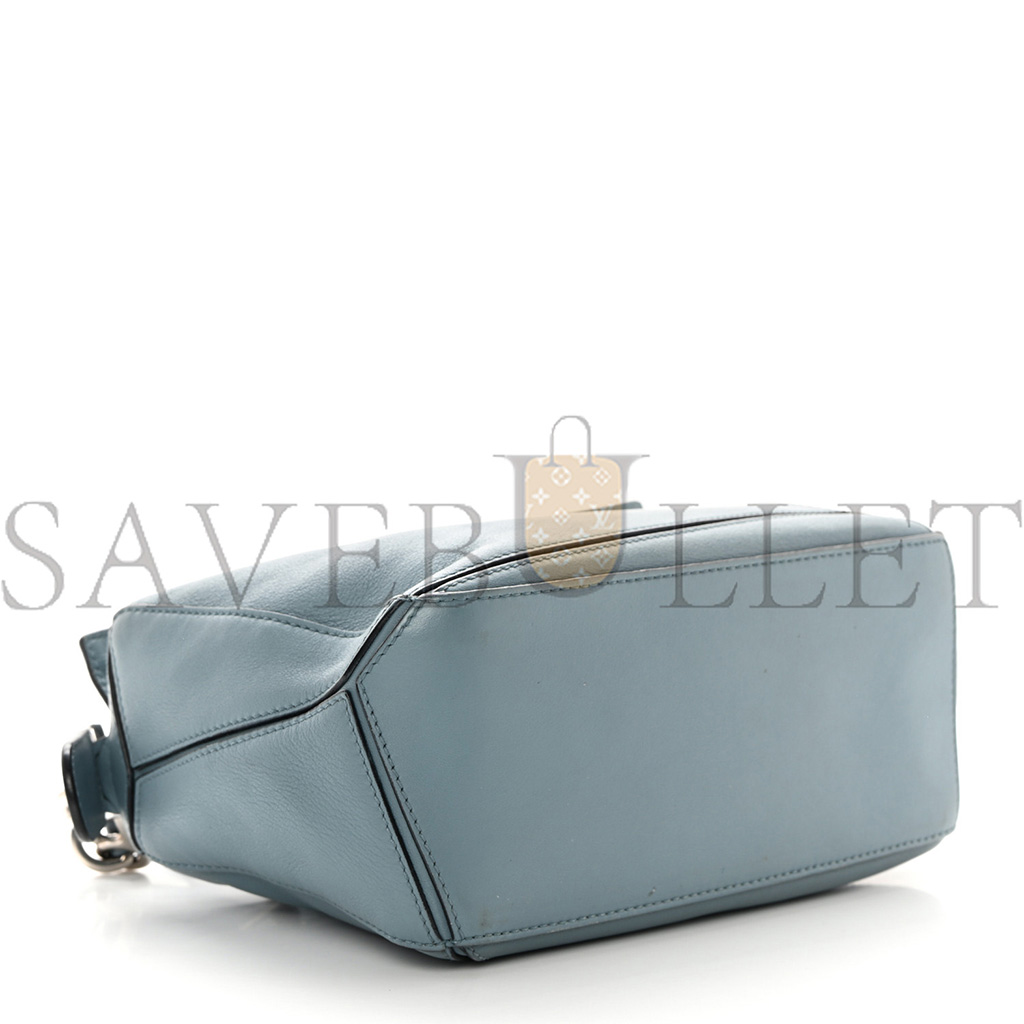 l*ew* calfskin small puzzle bag stone blue (24*16.5*10.5cm)