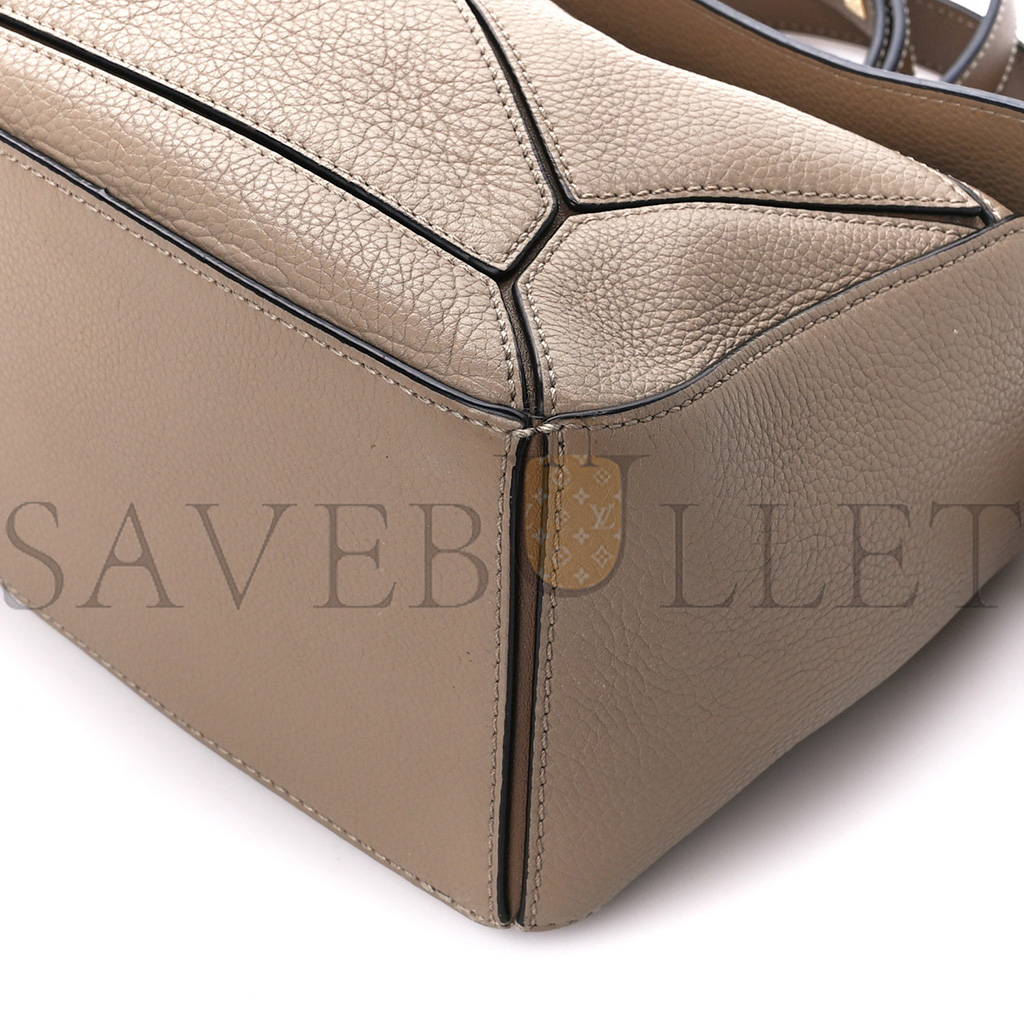 l*ew* grained calfskin small puzzle bag sand mink (24*16.5*10.5cm)